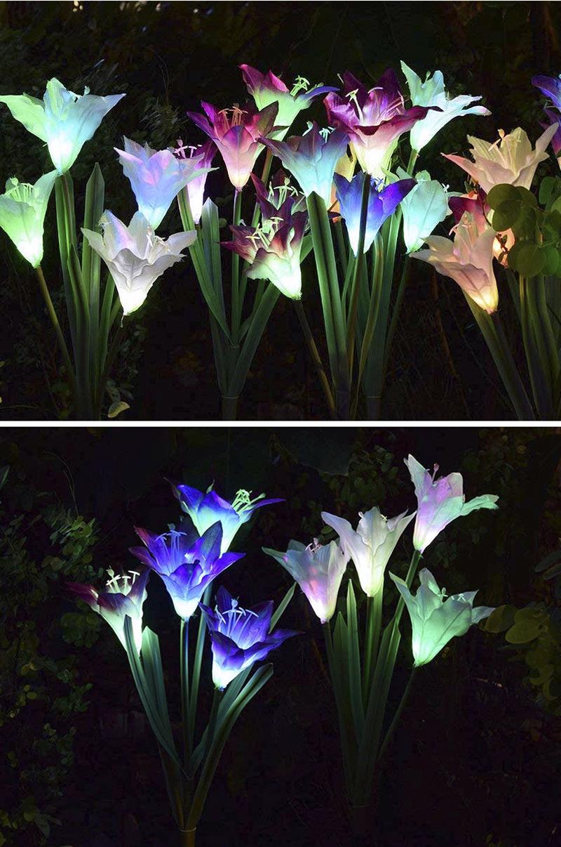 Künstliche Lilien LED-Gartenlichter