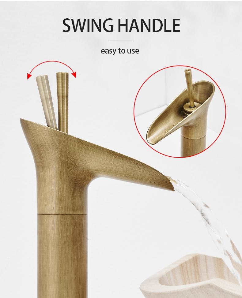 Clifton - Elegante Eingriff-Wasserfall-Badezimmerarmatur