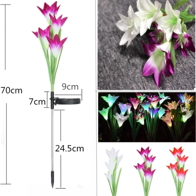 Künstliche Lilien LED-Gartenlichter