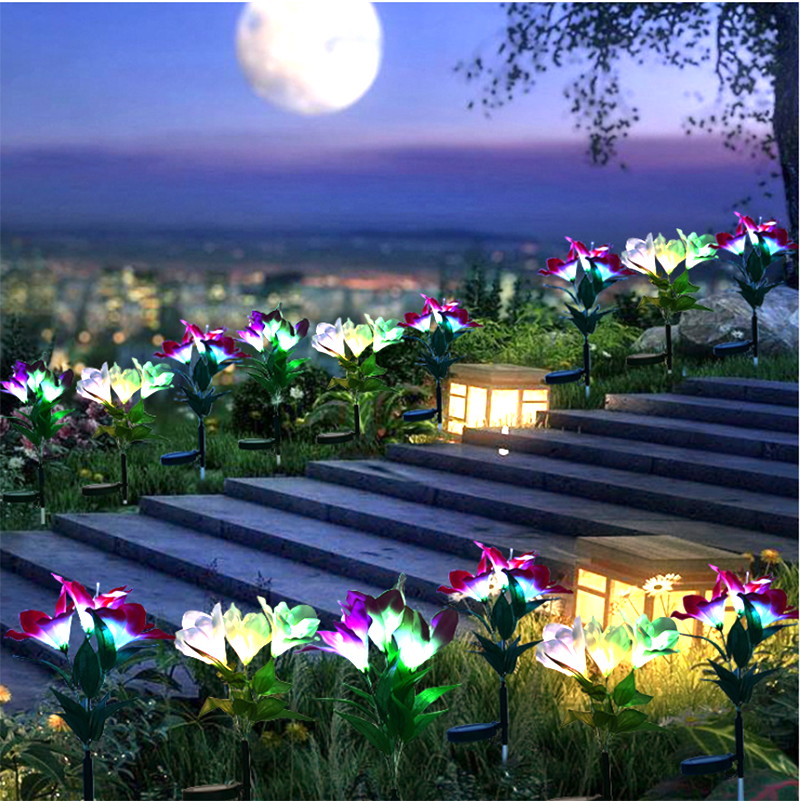 Künstliche Lilien LED-Gartenlichter