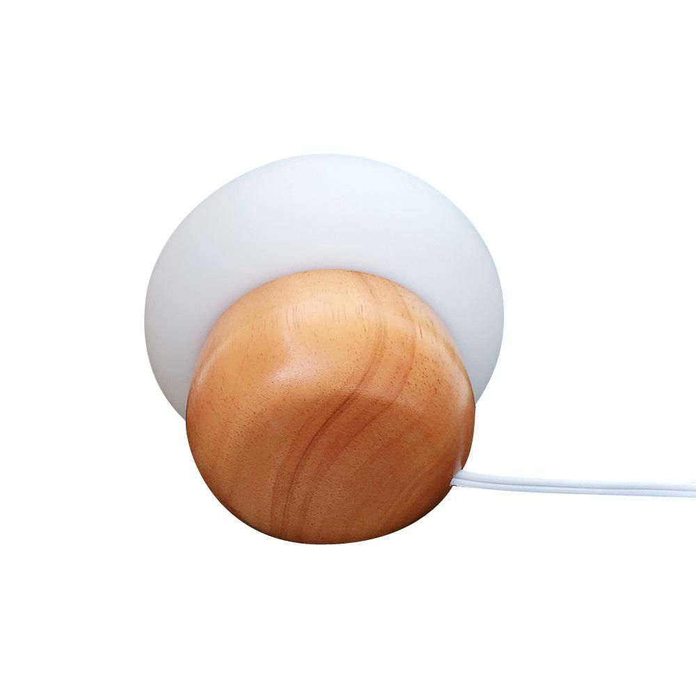 Champi - Holzsockel-Pilzlampe